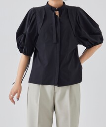 UNITED TOKYO | スリットカラーボリュームブラウス(シャツ/ブラウス)