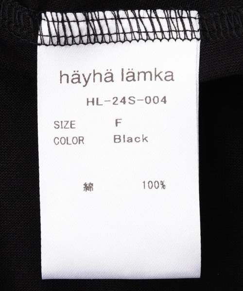 GARDEN TOKYO(ガーデントウキョウ)の「hayha lamka/ヘイヘ ラムカ/hayha lamka LONG SLEEVE(Tシャツ/カットソー・メンズ・ブラック・F)」の9枚目の写真