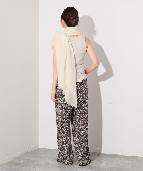 SLOBE IENA（スローブイエナ）の「SLOBE IENA ストール（ストール/ショール・レディース・チャコールグレー/スカイブルー/アイボリー・FREE）」の11枚目の写真