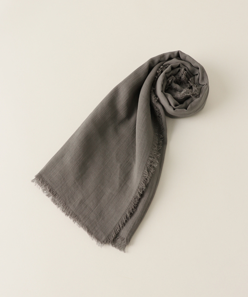 SLOBE IENA（スローブイエナ）の「SLOBE IENA ストール（ストール/ショール・レディース・チャコールグレー/スカイブルー/アイボリー・FREE）」の16枚目の写真