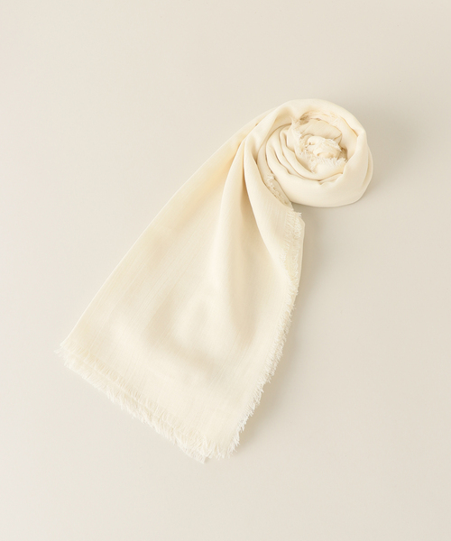 SLOBE IENA（スローブイエナ）の「SLOBE IENA ストール（ストール/ショール・レディース・チャコールグレー/スカイブルー/アイボリー・FREE）」の21枚目の写真