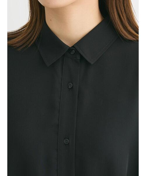 Green　Parks（グリーンパークス）の「SET2点　合皮ベルト+ミディシャツワンピース（シャツワンピース・レディース・グリーン/オフホワイト/ブラウン/ブラック・FREE）」の14枚目の写真