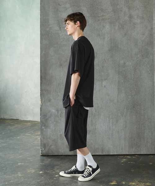 CTHY（シティ）の「サイドスリット裏毛スウェット ピグメントスウェットTシャツ（Tシャツ/カットソー・メンズ・ブラック系2/ブラック系・XL/L/M/S）」の18枚目の写真