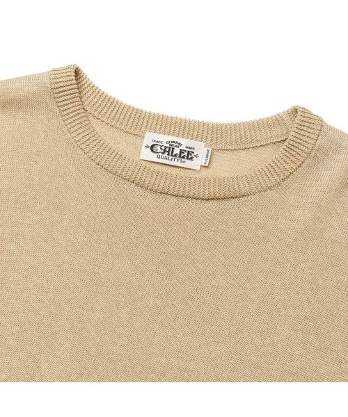CALEE(キャリー)の「×EYYA L/N DROP SHOULDER S/S SPRING KNIT SW(ニット/セーター・メンズ・ブラック/ベージュ・MEDIUM/LARGE/X-LARGE)」の3枚目の写真