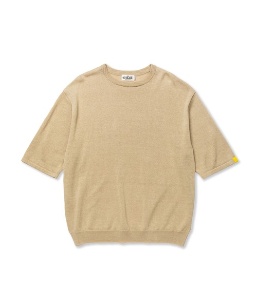 CALEE(キャリー)の「×EYYA L/N DROP SHOULDER S/S SPRING KNIT SW(ニット/セーター・メンズ・ブラック/ベージュ・MEDIUM/LARGE/X-LARGE)」の7枚目の写真
