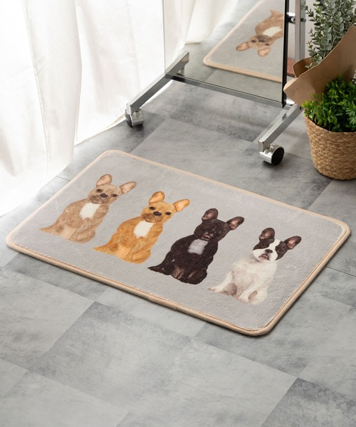 vintage 海外輸入 ラグ マット カーペット 犬Dog ドッグ アニマル柄 vintage 海外輸入 ラグ マット カーペット 犬Dog ドッグ アニマル柄