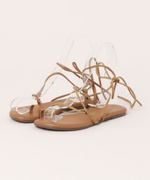 【W】【it】【IW4】【Tkees】サンダル 編み上げ JO LEATHER