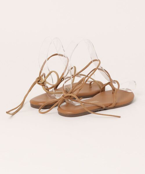 TKEES(ティキーズ)の「【W】【it】【IW4】【Tkees】サンダル 編み上げ JO LEATHER(サンダル・レディース・ピンク/ブラウン・US8/US7/US6/US5)」の3枚目の写真