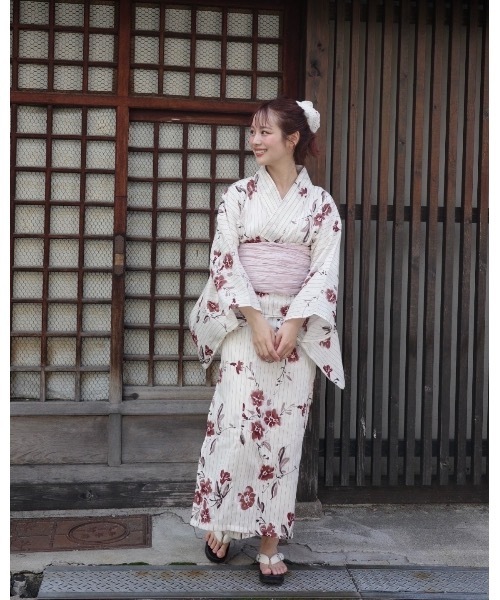 売れ筋ランキングも セール】1人で着られる浴衣 - yukata（浴衣 suisai jm 着物・浴衣
