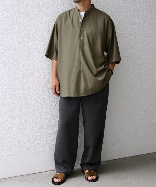 WEB限定】SHIPS any:〈洗濯機可能〉リネン/レーヨン バンド