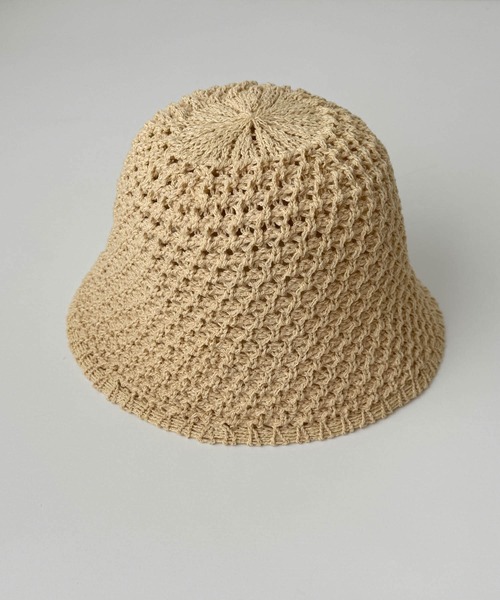 CANAL JEAN（キャナルジーン）の「El mar　メッシュバケットハット（ハット・レディース・クリーム/ブラック/ベージュ・ONE SIZE）」の10枚目の写真