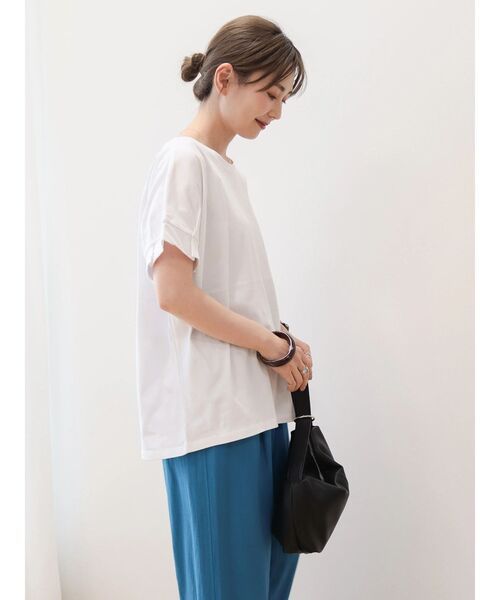 AMERICAN HOLIC(アメリカンホリック)の「接触冷感袖タックカットプルオーバー(Tシャツ/カットソー・レディース・オフホワイト/ブラック/マスタード/パープル/グリーン・M/L)」の16枚目の写真