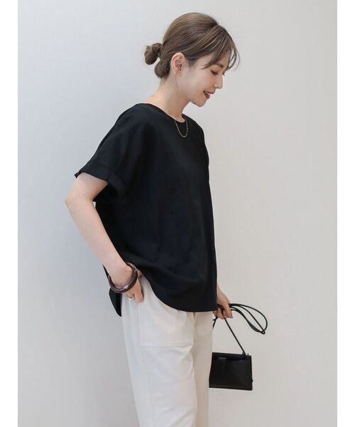 AMERICAN HOLIC(アメリカンホリック)の「接触冷感袖タックカットプルオーバー(Tシャツ/カットソー・レディース・オフホワイト/ブラック/マスタード/パープル/グリーン・M/L)」の22枚目の写真
