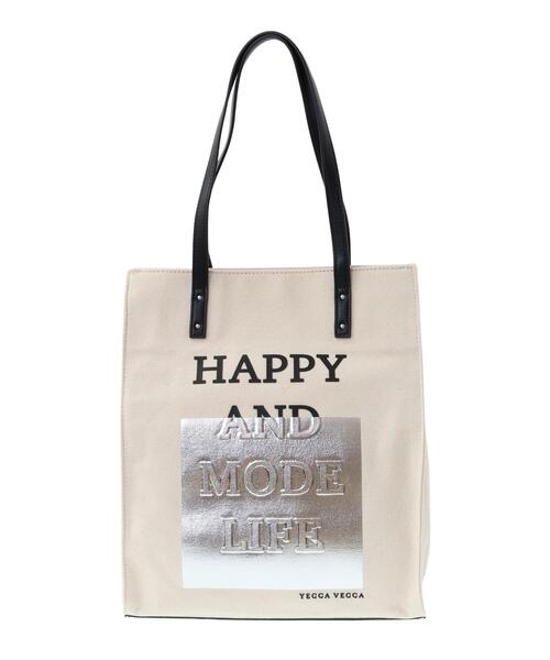 YECCA VECCA(イェッカヴェッカ)の「3D-Mixプリントトートバッグ(トートバッグ・レディース・アイボリー・FREE)」の6枚目の写真