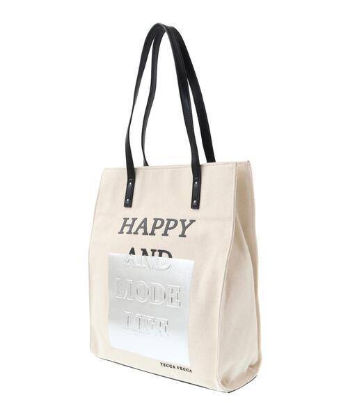 YECCA VECCA(イェッカヴェッカ)の「3D-Mixプリントトートバッグ(トートバッグ・レディース・アイボリー・FREE)」の7枚目の写真