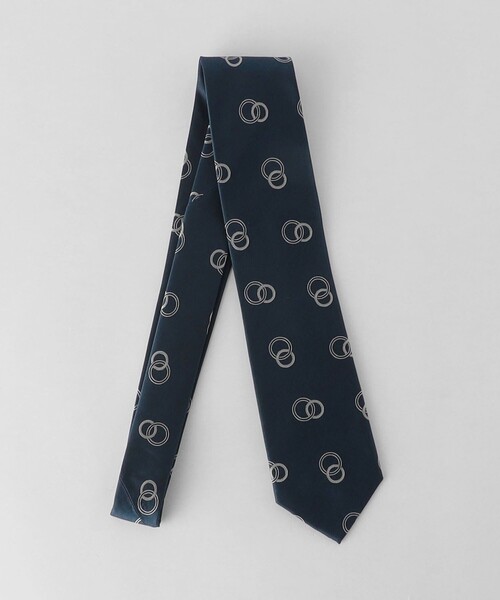 green label relaxing（グリーンレーベルリラクシング）の「GLR シルク③ 8.0cm コモン3 ネクタイ（ネクタイ・メンズ・ネイビー/モカ・FREE）」の3枚目の写真