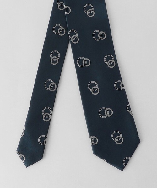 green label relaxing（グリーンレーベルリラクシング）の「GLR シルク③ 8.0cm コモン3 ネクタイ（ネクタイ・メンズ・ネイビー/モカ・FREE）」の4枚目の写真