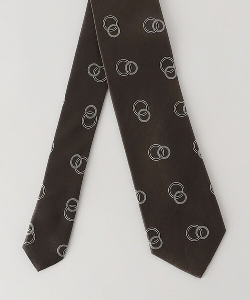 green label relaxing（グリーンレーベルリラクシング）の「GLR シルク③ 8.0cm コモン3 ネクタイ（ネクタイ・メンズ・ネイビー/モカ・FREE）」の9枚目の写真