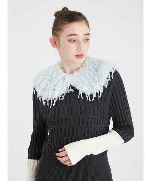 【セール】エコフェザー付け襟（付け襟）｜FURFUR（ファーファー）