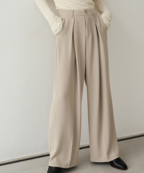 NEUNA（ヌナ）の「クロスタックパンツ（スラックス・レディース・ベージュ/ブラック/ホワイト・MEDIUM/SMALL）」の20枚目の写真