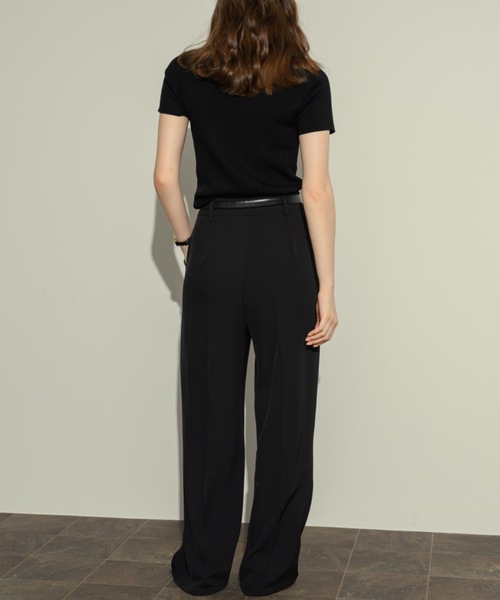 NEUNA（ヌナ）の「クロスタックパンツ（スラックス・レディース・ベージュ/ブラック/ホワイト・MEDIUM/SMALL）」の18枚目の写真