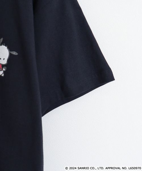 sanrio(サンリオ)の「サンリオキャラクターズ ワイド巾ショート丈Tシャツ(Tシャツ/カットソー・レディース・ブラック/オートミール/ネイビー/チャコール/ホワイト/アイボリー・M/L/LL)」の9枚目の写真