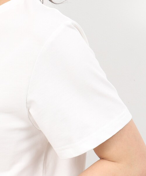 OPAQUE.CLIP(オペークドットクリップ)の「◆ロゴプリントTシャツ【洗濯機洗い可】(Tシャツ/カットソー・レディース・ブラック/オレンジ系/ホワイト・40/38/36)」の20枚目の写真