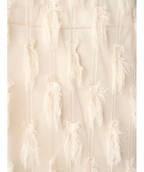 FRAY I.D(フレイアイディー)の「フリンジジャカードドレス(ドレス・レディース・アイボリー/ブラック・0/1)」の10枚目の写真