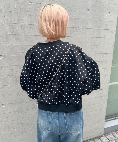 romile 新品バルーンクロップドブルゾン BALLOON CROPPED BLOUSON（BLACK） | romile