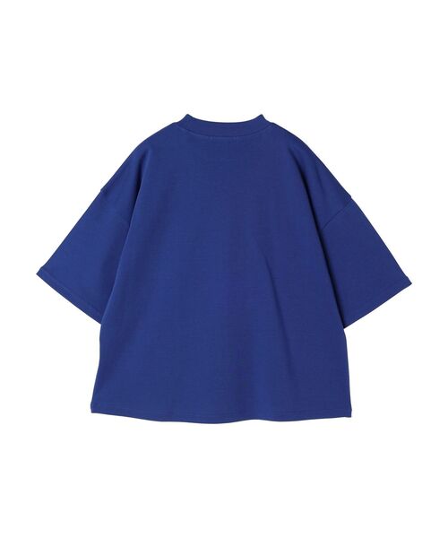 セール】モックネック5分袖カットプルオーバー（Tシャツ