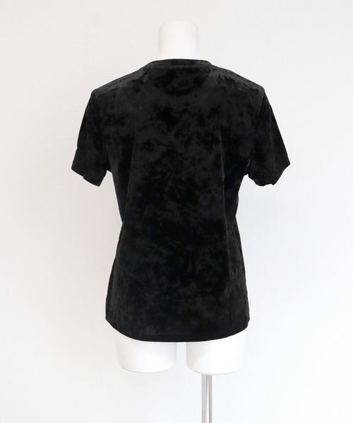 OSYAREVO(オシャレボ)の「ベロア Tシャツ(Tシャツ/カットソー・レディース・ホワイト/ブラック・LARGE/MEDIUM)」の16枚目の写真