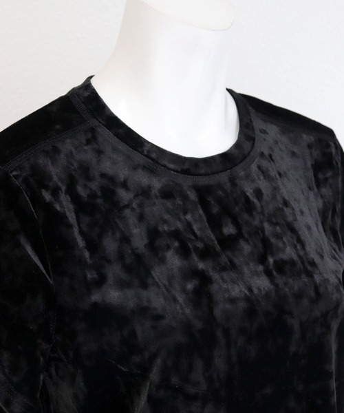 OSYAREVO(オシャレボ)の「ベロア Tシャツ(Tシャツ/カットソー・レディース・ホワイト/ブラック・LARGE/MEDIUM)」の14枚目の写真