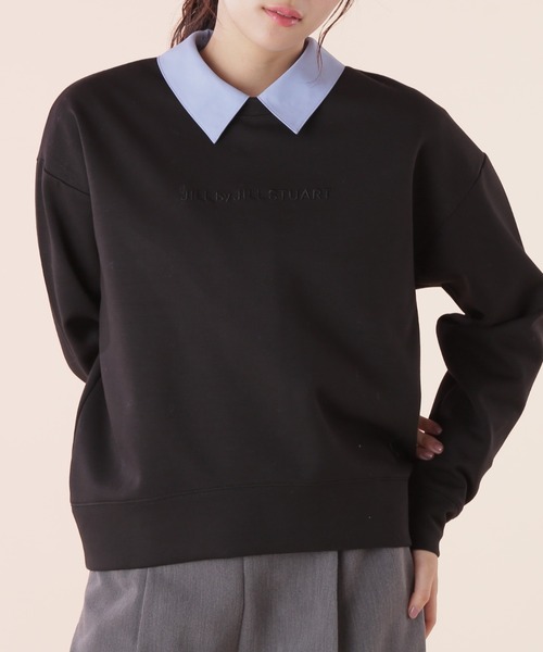 JILL by JILL STUART（ジルバイジルスチュアート）の「◇JILL by BASIC スタンダードスウェット（スウェット・レディース・ホワイト/ホワイト系その他/ブラック・FREE）」の3枚目の写真