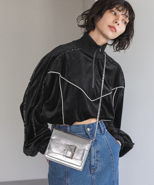 PAGEBOY(ページボーイ)の「2WAYミニショルダーBAG(ショルダーバッグ・レディース・シルバー/ブラック・FREE)」の1枚目の写真