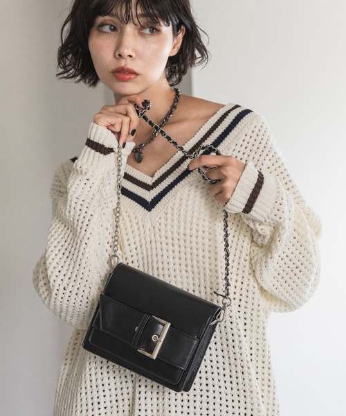 PAGEBOY(ページボーイ)の「2WAYミニショルダーBAG(ショルダーバッグ・レディース・シルバー/ブラック・FREE)」の2枚目の写真