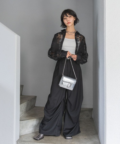 PAGEBOY(ページボーイ)の「2WAYミニショルダーBAG(ショルダーバッグ・レディース・シルバー/ブラック・FREE)」の8枚目の写真