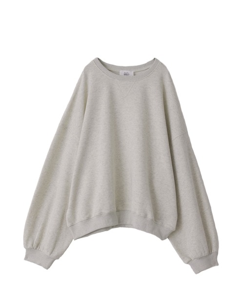 HUG.U（ハグユー）の「ぽわん袖スウェット（スウェット・レディース・グリーン/レッド/ブラウン/テラコッタ/オートミール/ダークグレー/チェリーレッド/グレー/クリーム/ブラック・FREE）」の18枚目の写真