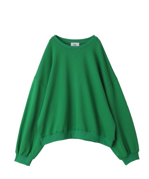 HUG.U（ハグユー）の「ぽわん袖スウェット（スウェット・レディース・グリーン/レッド/ブラウン/テラコッタ/オートミール/ダークグレー/チェリーレッド/グレー/クリーム/ブラック・FREE）」の22枚目の写真