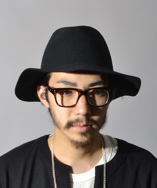 AMERICAN RAG CIE（アメリカンラグシー）の「AMERICAN RAG CIE ロングブリムフェルトハット（ハット・メンズ・ブラック/グレー/ベージュ・FREE）」の7枚目の写真