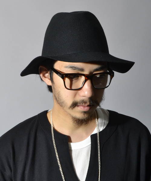 AMERICAN RAG CIE（アメリカンラグシー）の「AMERICAN RAG CIE ロングブリムフェルトハット（ハット・メンズ・ブラック/グレー/ベージュ・FREE）」の5枚目の写真