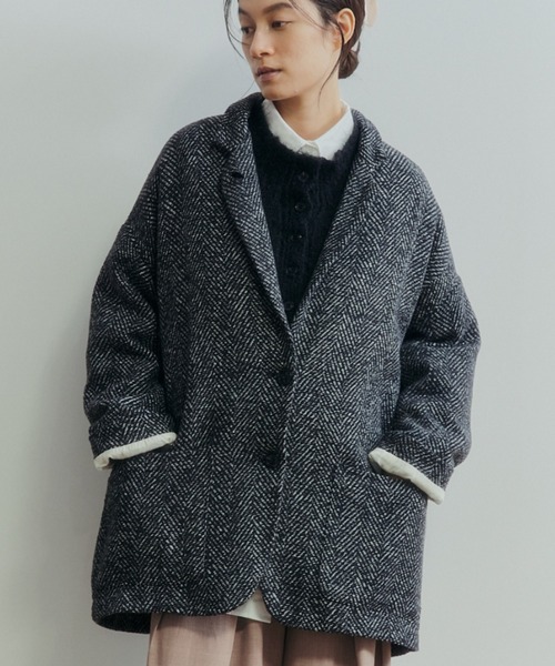 ヘリンボーンショートコート（チェスターコート）｜Libra Cue（リブラ