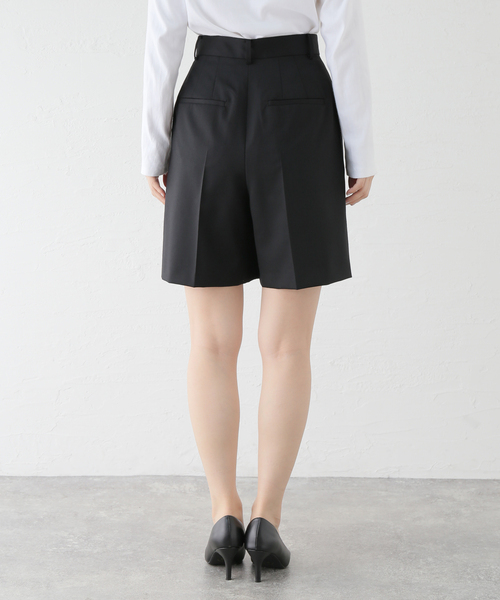 Plage 24AW SOFT WOOL ショートパンツ ブラック 38 Plage 24AW SOFT WOOL ショートパンツ ブラック 38