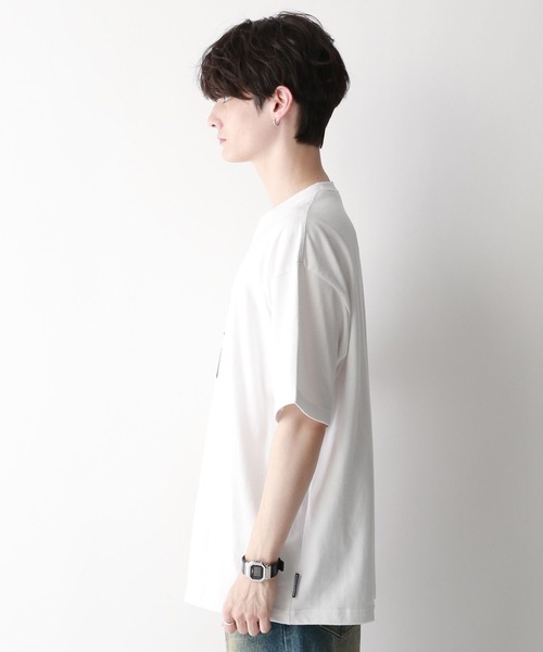 [  Jeans] オーバーサイズウォッシュプリントTシャツ ワンフォークロージング 1111clothing オーバーサイズ tシャツ