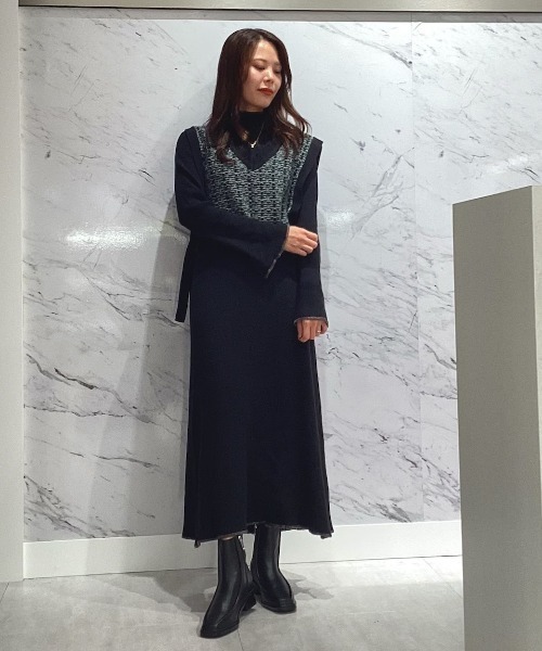 HIMIKO（ヒミコ）の「【HIMIKO】モカステッチブーツ/641421（ブーツ・レディース・ブラック/アイボリー・22.0cm/22.5cm/23.0cm/23.5cm/24.0cm/24.5cm/25.0cm/25.5cm）」の13枚目の写真