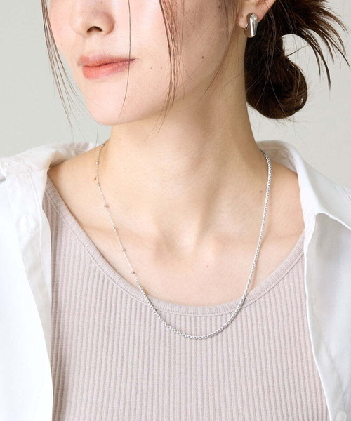 a.v.v（アーヴェヴェ）の「MIXチェーンネックレス（ネックレス・レディース・ゴールド/シルバー・38）」の2枚目の写真