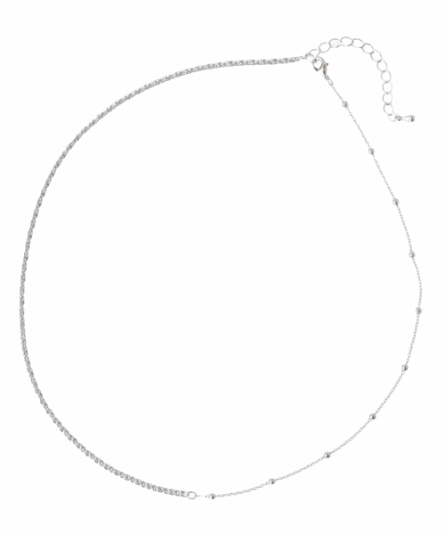 a.v.v（アーヴェヴェ）の「MIXチェーンネックレス（ネックレス・レディース・ゴールド/シルバー・38）」の5枚目の写真