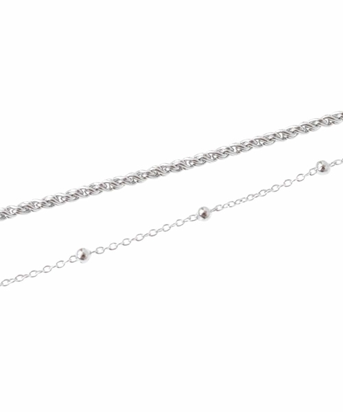 a.v.v（アーヴェヴェ）の「MIXチェーンネックレス（ネックレス・レディース・ゴールド/シルバー・38）」の8枚目の写真