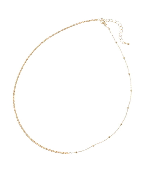 a.v.v（アーヴェヴェ）の「MIXチェーンネックレス（ネックレス・レディース・ゴールド/シルバー・38）」の9枚目の写真