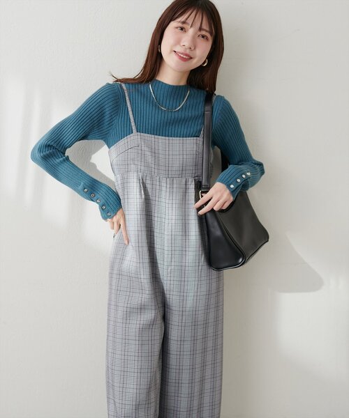 natural couture(ナチュラルクチュール)の「シンプルタックサロペット(その他パンツ・レディース・その他1/ブラウン/ブラック・FREE)」の16枚目の写真