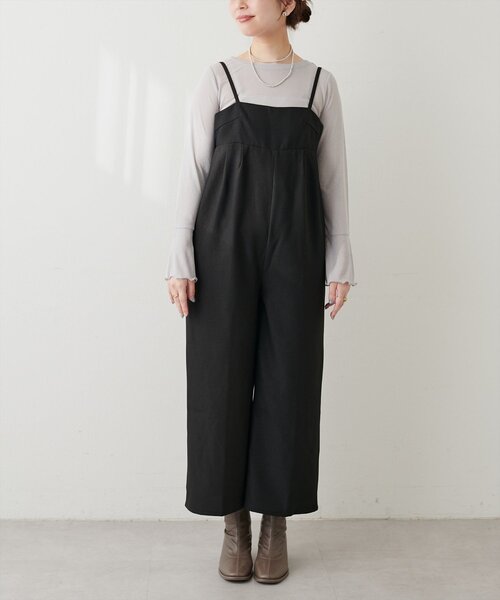 natural couture(ナチュラルクチュール)の「シンプルタックサロペット(その他パンツ・レディース・その他1/ブラウン/ブラック・FREE)」の19枚目の写真